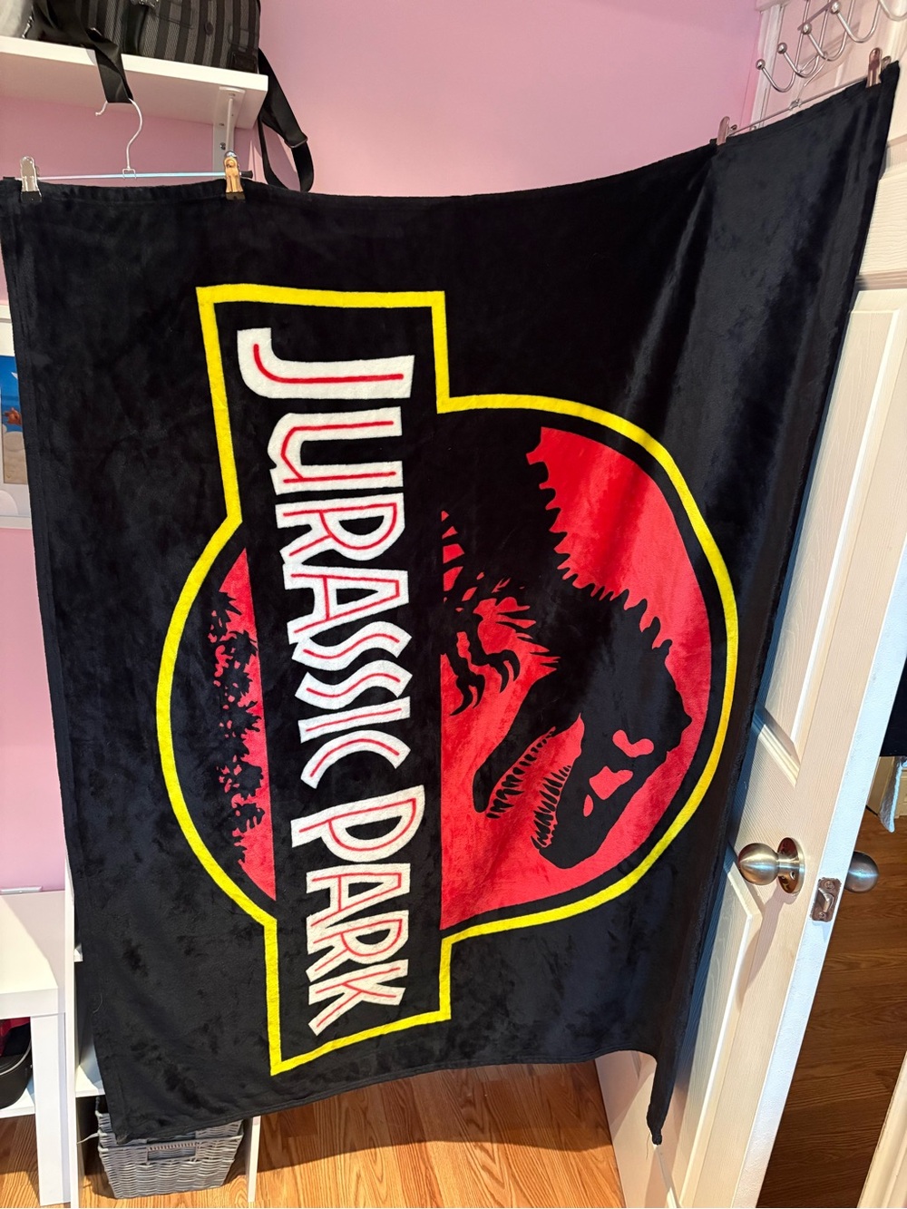 Official Jurassic Park blanket from Universal Orlando Resort 🦖🖤 - Used Once